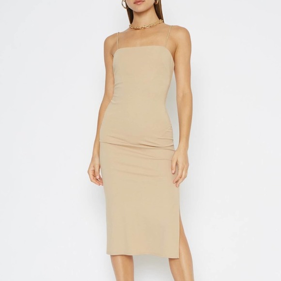 Nordstrom Dresses & Skirts - 4SI3NNA Nordstrom Soren Slip Dress Khaki S NWT